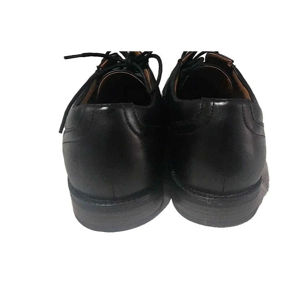 NEW George Men's‎ Dress Shoes Size 10.5 Branford Oxford Black Faux Leather